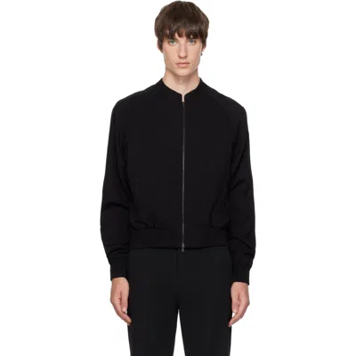 Aaron Esh Black Varsity Jacket
