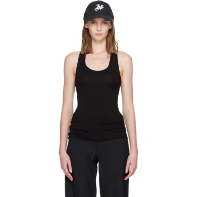 Aaron Esh Black Vest Tank Top