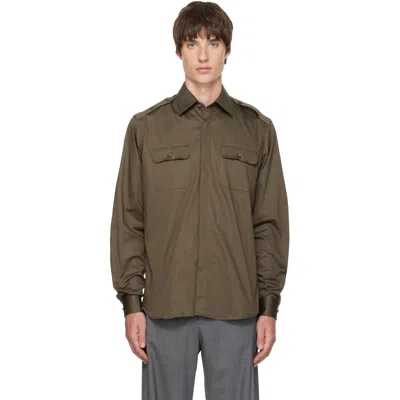 Aaron Esh Khaki Military Shirt