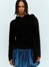 AARON ESH MOHAIR TIED HOODED SWEATER