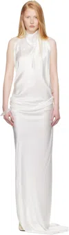 Aaron Esh Ssense Exclusive Bridal Capsule Halter Evening Midi Dress