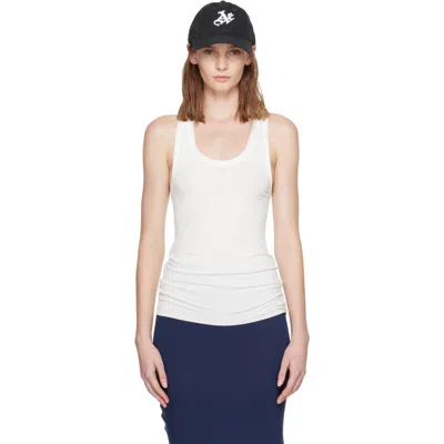 Aaron Esh White Vest Tank Top