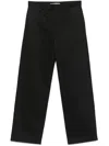 Aaron Esh Wool Trousers In Black