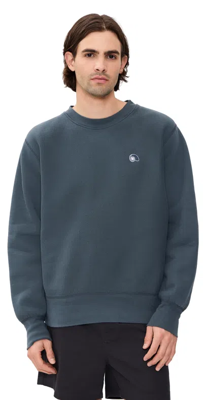 Aaron Levine Crewneck Sweatshirt Slate Blue