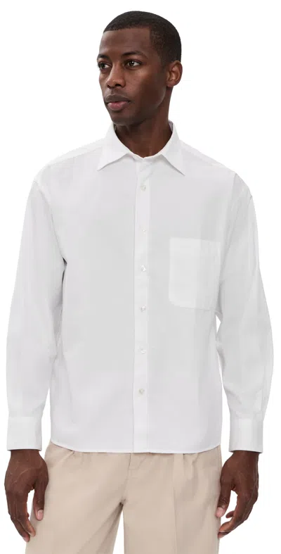 Aaron Levine David Lynch Linen Shirt White