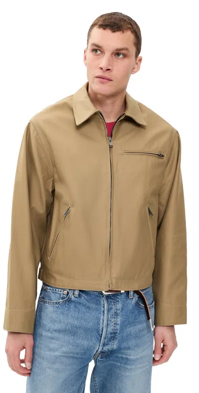 Aaron Levine Service Jacket Khaki In Green