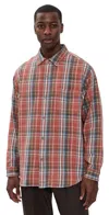 Aaron Levine Sunburn Flannel Brick Multi In Multi