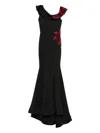 Aavva Sequin-embellished Fishtail Dress In Black