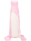 Aavva Two-tone Strapless Gown In Pink