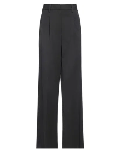 A.b. A. B. Woman Pants Black Size 2 Virgin Wool, Elastane