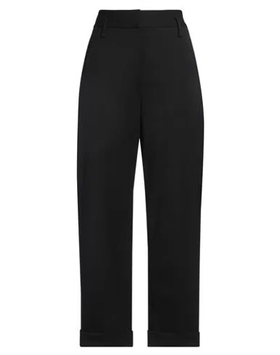 A.b. A. B. Woman Pants Black Size 8 Polyester, Virgin Wool, Elastane