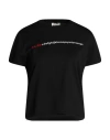 A.b. A. B. Woman T-shirt Black Size 6 Cotton In Black