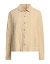 A.b  Apuntob A. B Apuntob Woman Jacket Sand Size M Cotton, Metal In Beige