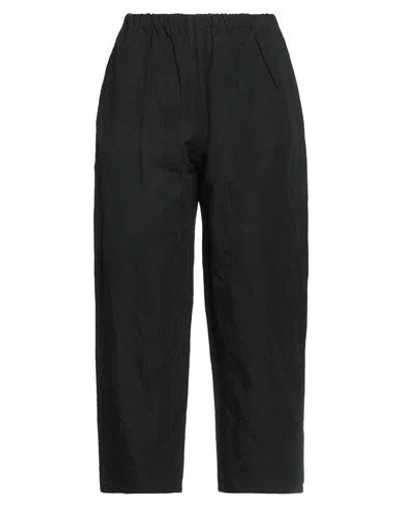 A.b  Apuntob A. B Apuntob Woman Pants Black Size S Cotton, Metallic Fiber