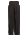 A.b  Apuntob A. B Apuntob Woman Pants Dark Brown Size S Cotton, Virgin Wool In Brown