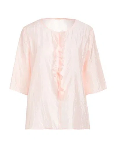 A.b  Apuntob A. B Apuntob Woman Top Light Pink Size L Cotton