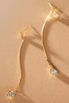 A.b. Ellie Bezel 2:1 Teardrop Strand Earrings