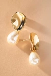A.b. Ellie Studio Bride By A. B. Ellie Sculptural Pearl Drop Earrings
