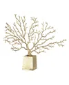 Ab Home Golden Tree Accent In Gold
