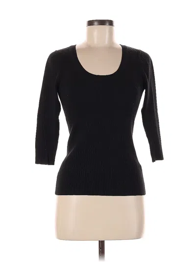 Pre-owned Ab Studio Cardigan Sweater In Black