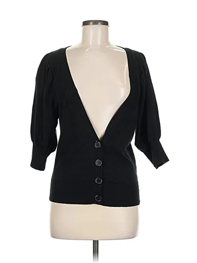 Pre-owned Ab Studio Cardigan Sweater In Black