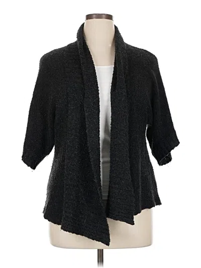 Pre-owned Ab Studio Cardigan Sweater In Black