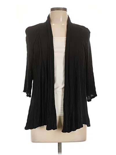 Pre-owned Ab Studio Cardigan Sweater In Black