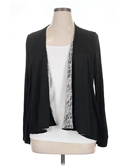 Pre-owned Ab Studio Cardigan Sweater In Black