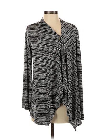 Pre-owned Ab Studio Cardigan Sweater In Gray