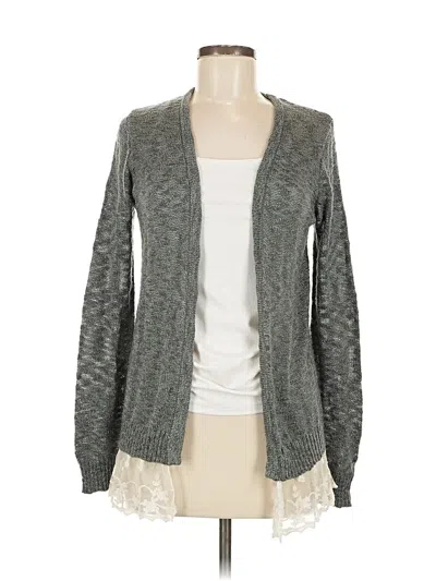 Pre-owned Ab Studio Cardigan Sweater In Gray