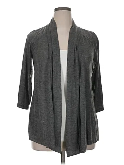 Pre-owned Ab Studio Cardigan Sweater In Gray