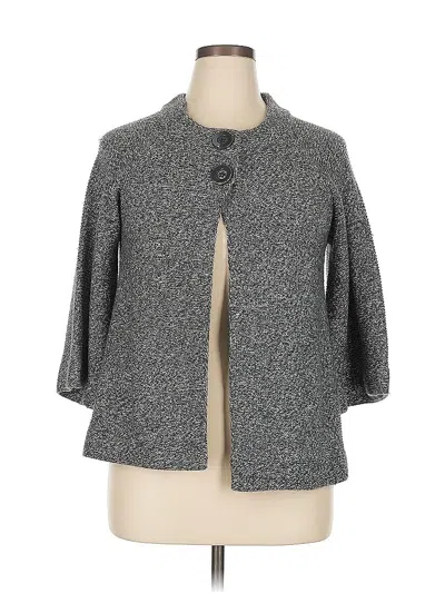 Pre-owned Ab Studio Cardigan Sweater In Gray