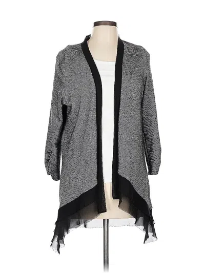 Pre-owned Ab Studio Cardigan Sweater In Gray