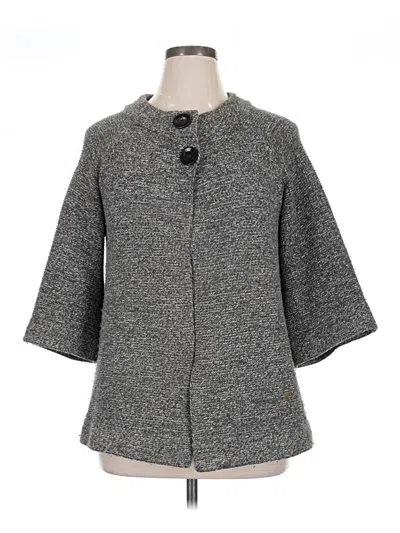 Pre-owned Ab Studio Cardigan Sweater In Gray