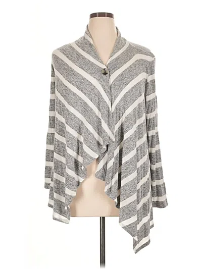 Pre-owned Ab Studio Cardigan Sweater In Gray