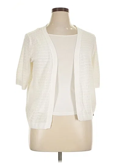 Ab Studio Cardigan Sweater In Ivory