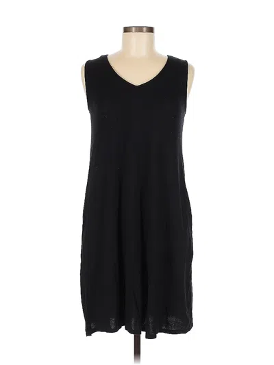 Pre-owned Ab Studio Casual Dress In Black