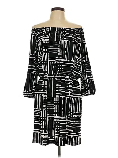 Pre-owned Ab Studio Casual Dress In Black