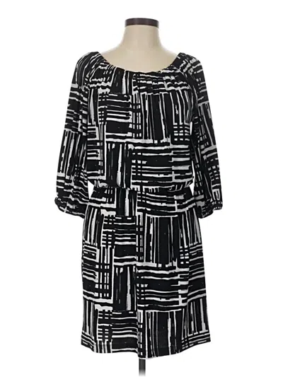 Pre-owned Ab Studio Casual Dress In Black