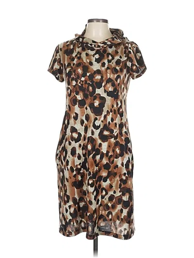 Pre-owned Ab Studio Casual Dress In Brown