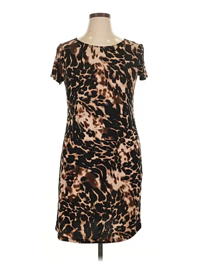 Pre-owned Ab Studio Casual Dress In Brown