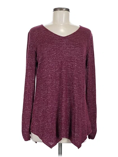 Pre-owned Ab Studio Casual Dress In Burgundy