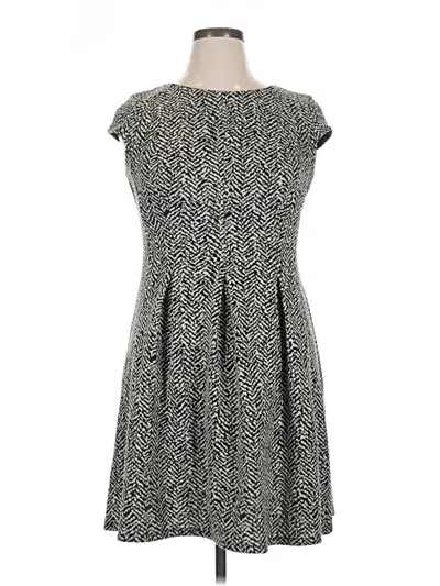 Pre-owned Ab Studio Casual Dress In Gray