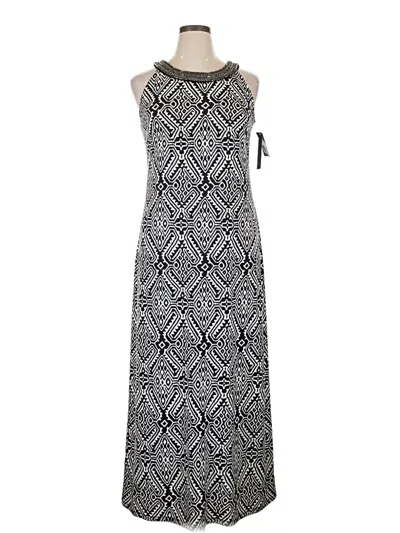 Pre-owned Ab Studio Casual Dress In Gray