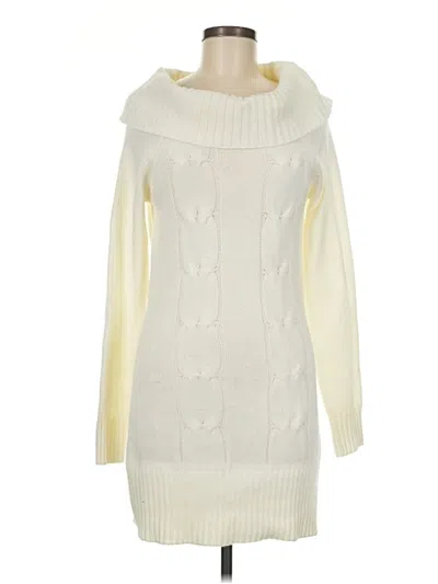 Pre-owned Ab Studio Casual Dress In Ivory