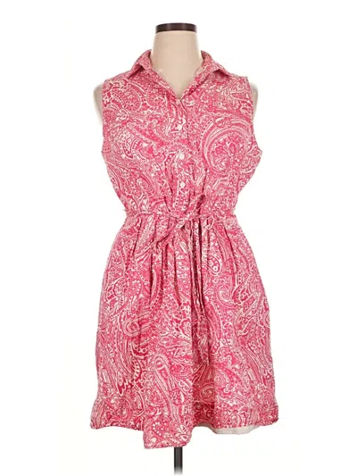 Pre-owned Ab Studio Casual Dress In Pink