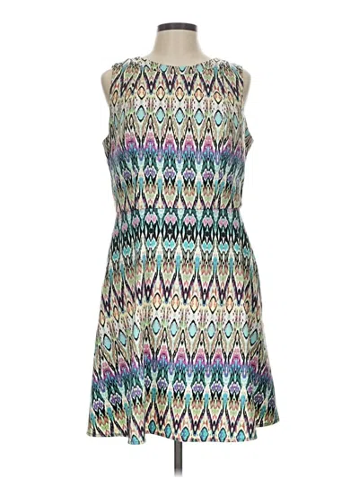 Pre-owned Ab Studio Casual Dress In Teal