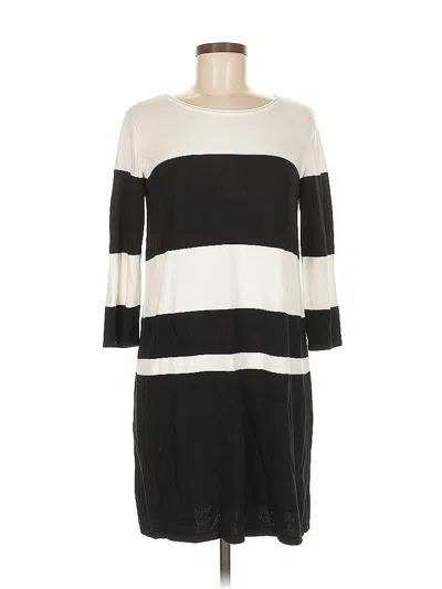 Pre-owned Ab Studio Casual Dress In White