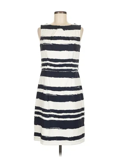 Pre-owned Ab Studio Casual Dress In White