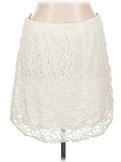 Pre-owned Ab Studio Casual Skirt In Ivory